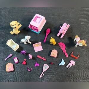 Barbie Accessories Lot | Pets, Furniture, Hair Tools | 20+ pcs